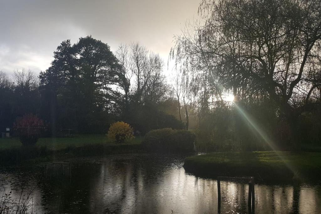 Vila Domaine Du Bois L'Abbe Épaignes Exteriér fotografie
